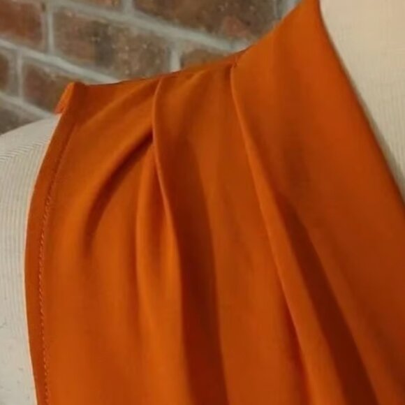 Rose & Olive Lightweight Burnt Orange Blouse - Picture 4 of 6